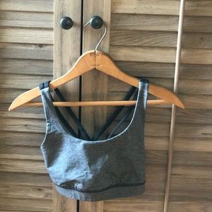 Lululemon Energy Bra size 4, gray color